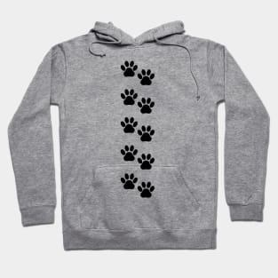 Dog Paws, Puppy Paws, Animal Paws, Pet, Black Paws Hoodie